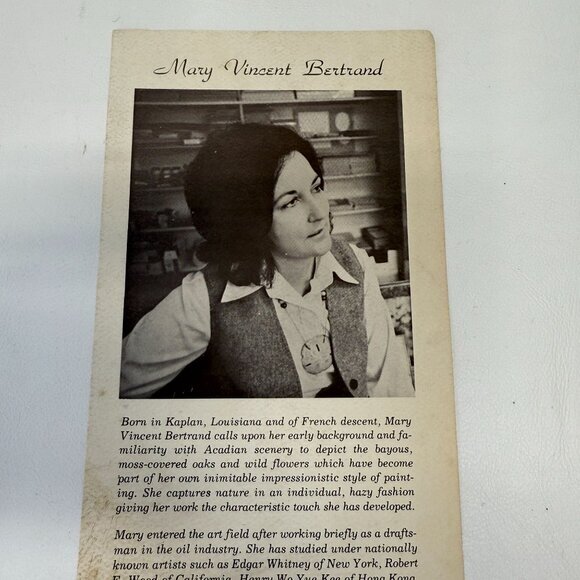 Mary Vincent Bertrand Boat‎ Print Signed Numbered Louisiana Artist - Picture 11 of 14